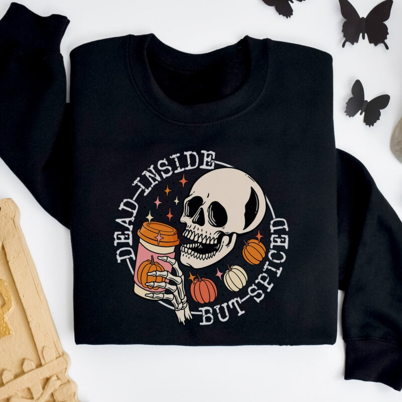 Halloween Style Print Ghost Sweatshirt
