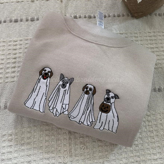 Ghost Dog Embroidered Sweatshirt