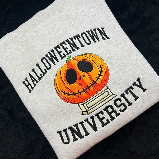Classic Spooky Holiday Embroidered Sweatshirt