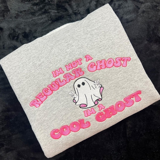 Cool Ghost Embroidered Sweatshirt